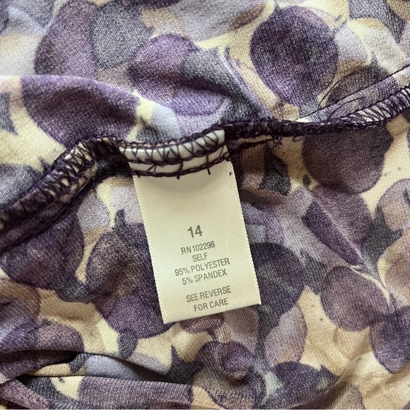 Dress Barn Shift Midi Dress with Cap Sleeves - size 14 - Picture 9 of 9